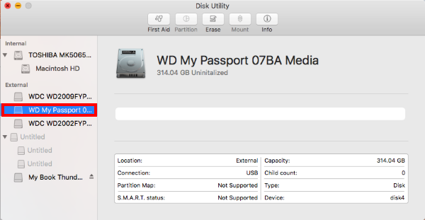 Set up wd passport for mac